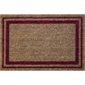 Tapis Coco Naturel avec Bordure Rouge - Tapis - Publicité Tapis Coco Naturel avec Bordure Rouge - Tapis - Publicité