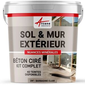 Kit béton Arcane Industries - Béton ciré extérieur pour sols, murs, terrasses - 2m² - Publicité Kit béton Arcane Industries - Béton ciré extérieur pour sols, murs, terrasses - 2m² - Publicité