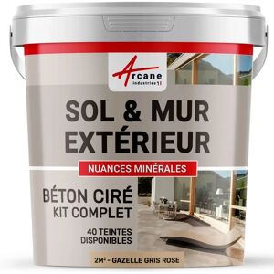 Kit béton Arcane Industries - Béton ciré extérieur - 2m² - Publicité Kit béton Arcane Industries - Béton ciré extérieur - 2m² - Publicité