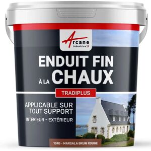 Arcane Tradiplus Enduit fin de chaux - Minéral, Marron-Rouge - Intérieur/Extérieur - Publicité Arcane Tradiplus Enduit fin de chaux - Minéral, Marron-Rouge - Intérieur/Extérieur - Publicité