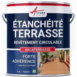 Arcane Industries Arcaterrasse - 2,5 L Vert Provenza - Revêtement étanche pour terrasse - Publicité Arcane Industries Arcaterrasse - 2,5 L Vert Provenza - Revêtement étanche pour terrasse - Publicité