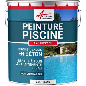 Peinture pour piscines Arcane Industries - 2,5L Blanc - Revêtement étanche - Publicité Peinture pour piscines Arcane Industries - 2,5L Blanc - Revêtement étanche - Publicité