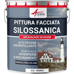 Peinture façade siloxane d'Arcane Industries - 2,5L Blanc - Publicité Peinture façade siloxane d'Arcane Industries - 2,5L Blanc - Publicité