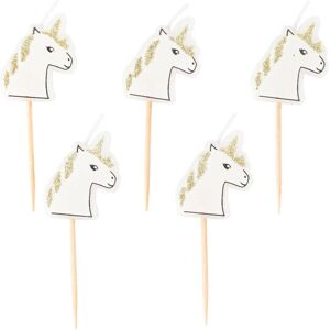 Jadeo 5 Unicorn Candles - Glitter Champagne Jadeo 5 Unicorn Candles - Glitter Champagne