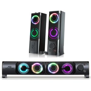 Advance SoundPhonic 2.0 RGB - Lautsprecher - Schwarz Advance SoundPhonic 2.0 RGB - Lautsprecher - Schwarz
