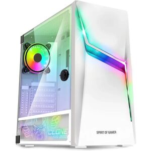 Carcasa de calculator ATX albă Spirit of Gamer cu ventilatoare RGB Carcasa de calculator ATX albă Spirit of Gamer cu ventilatoare RGB