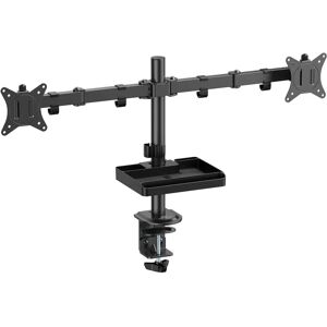 Suport dublu pentru monitoare Advance - Reglabil, VESA 75x75/100x100mm Suport dublu pentru monitoare Advance - Reglabil, VESA 75x75/100x100mm