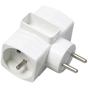 Adaptateur de Prise Électrique Erard 8362 Blanc - Power Plug Adapter - Publicité Adaptateur de Prise Électrique Erard 8362 Blanc - Power Plug Adapter - Publicité