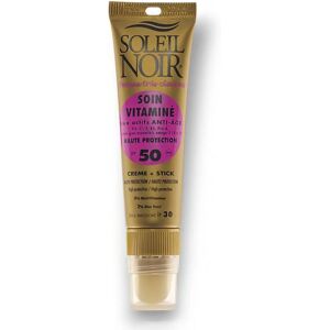Soin Vitaminé Soleil Noir SPF50 & SPF30 - Protection Solaire & Baume à Lèvres - Publicité Soin Vitaminé Soleil Noir SPF50 & SPF30 - Protection Solaire & Baume à Lèvres - Publicité