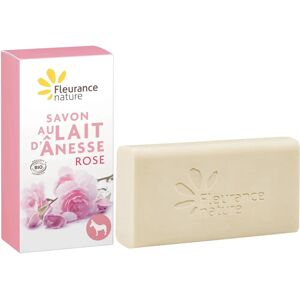 Savon au lait d'ânesse parfum rose - Fleurance Nature - Publicité Savon au lait d'ânesse parfum rose - Fleurance Nature - Publicité