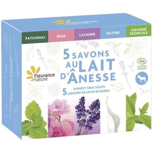 Fleurance Nature Donkey Milk Soap Set - Organic, Biodegradable, 5 pcs Fleurance Nature Donkey Milk Soap Set - Organic, Biodegradable, 5 pcs