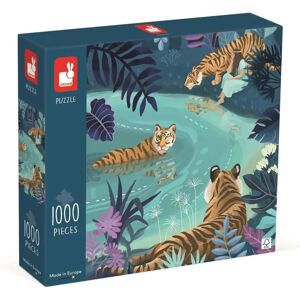 Puzzle Tigres au Clair de Lune - 1000 pièces - JANOD - Dès 9 Ans - Publicité Puzzle Tigres au Clair de Lune - 1000 pièces - JANOD - Dès 9 Ans - Publicité