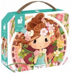 Janod Puzzle 100 pcs Green - Puzzle Inspired by Mucha - Children Janod Puzzle 100 pcs Green - Puzzle Inspired by Mucha - Children