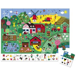 Janod J02645 Wooden Rainstick - Educational Farm Puzzle - 24 pcs Janod J02645 Wooden Rainstick - Educational Farm Puzzle - 24 pcs