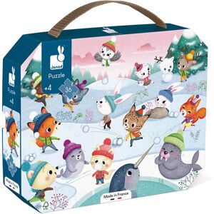 Janod Puzzle Snow Party -36 PCS - Multicolor Puzzle for Kids Janod Puzzle Snow Party -36 PCS - Multicolor Puzzle for Kids