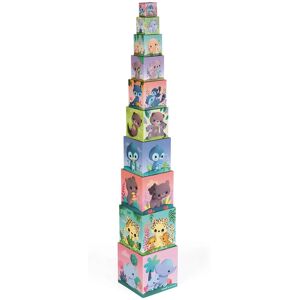 Janod Cute Animals Square Pyramid - Pyramid Toy Janod Cute Animals Square Pyramid - Pyramid Toy