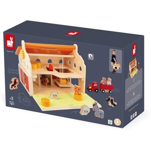 Janod Role Play Toy - Wooden Farm with Accessories - 2+ Janod Role Play Toy - Wooden Farm with Accessories - 2+