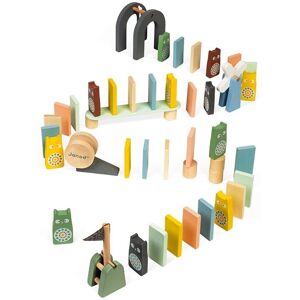 Janod J04404 Wooden Dominoes - Educational Toy for Kids 1-8 Janod J04404 Wooden Dominoes - Educational Toy for Kids 1-8