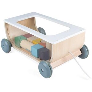 Janod Sweet Cocoon Cart with Blocks - Toy for 18 Months+ Janod Sweet Cocoon Cart with Blocks - Toy for 18 Months+