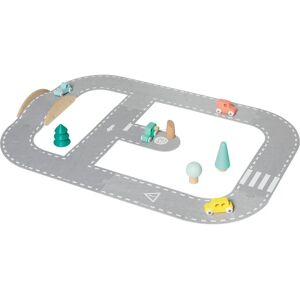 Janod Multi-color Felt Car Track Set - Early Toy for 2+ Years Janod Multi-color Felt Car Track Set - Early Toy for 2+ Years