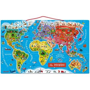 Janod Magnetic World Map Puzzle - 92 pcs - Educational Geography Toy Janod Magnetic World Map Puzzle - 92 pcs - Educational Geography Toy