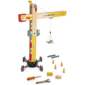 Janod Stor Kran - Träbyggleksak - 74cm - Rolig & Utbildande Janod Stor Kran - Träbyggleksak - 74cm - Rolig & Utbildande