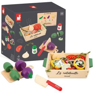 Janod - Ratatouille Set - 32 Kitchen Accessories - Includes the Recipe + Utensil + Veg - Kitchen Accessories Set Janod - Ratatouille Set - 32 Kitchen Accessories - Includes the Recipe + Utensil + Veg - Kitchen Accessories Set