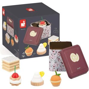 Janod Twist Wooden Toy Pastries - Toy Food Set Janod Twist Wooden Toy Pastries - Toy Food Set