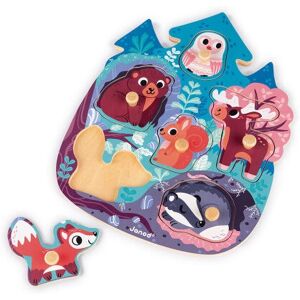 Janod J07097 Learning Toy - Forest Animal Puzzle - 6 Pieces Janod J07097 Learning Toy - Forest Animal Puzzle - 6 Pieces