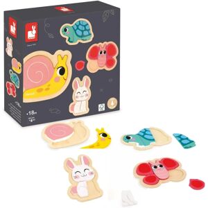 Janod Model: J07116 - Wooden Animal Puzzles for Kids Janod Model: J07116 - Wooden Animal Puzzles for Kids