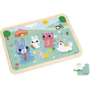 Puzzle de granja de madera Janod - 24 piezas para niños Puzzle de granja de madera Janod - 24 piezas para niños