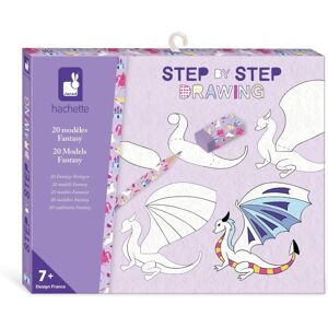Janod - Lépésről lépésre rajzolás 20 modell fantáziáról - Rajz készlet Janod - Lépésről lépésre rajzolás 20 modell fantáziáról - Rajz készlet