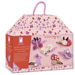 Janod Kids' Flower Garden Hair Clips Craft Kit - Craft Kit Janod Kids' Flower Garden Hair Clips Craft Kit - Craft Kit