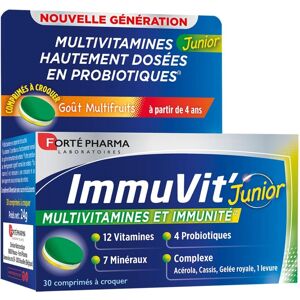 Forte Pharma ImmuVit Junior 30 Comprimés à Croquer - Enfants - Compléments Alimentaires - Publicité Forte Pharma ImmuVit Junior 30 Comprimés à Croquer - Enfants - Compléments Alimentaires - Publicité