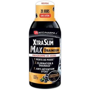Forté Pharma Xtraslim Max Draineur - 500 ml - Complément minceur - Publicité Forté Pharma Xtraslim Max Draineur - 500 ml - Complément minceur - Publicité