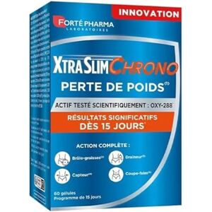 Forté Pharma Xtraslim Chrono - Perte de poids - 60 gélules - Publicité Forté Pharma Xtraslim Chrono - Perte de poids - 60 gélules - Publicité