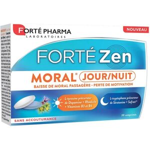 Forté Pharma Forté Zen Moral Jour & Nuit - 30 Comprimés - Publicité Forté Pharma Forté Zen Moral Jour & Nuit - 30 Comprimés - Publicité