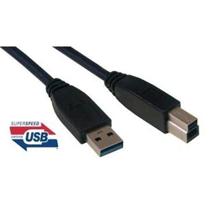 MCL MC923AB-3M/N USB Kabel - 3m, USB A naar B, Zwart MCL MC923AB-3M/N USB Kabel - 3m, USB A naar B, Zwart