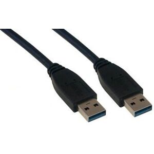 USB-kabel MCL MC923AA-2M/N - 2m - USB A naar USB A - Zwart USB-kabel MCL MC923AA-2M/N - 2m - USB A naar USB A - Zwart