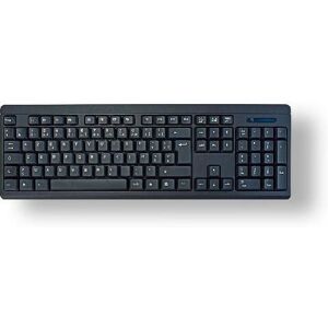 Clavier sans fil AZERTY MCL ACK-301W/N - Noir - Publicité Clavier sans fil AZERTY MCL ACK-301W/N - Noir - Publicité
