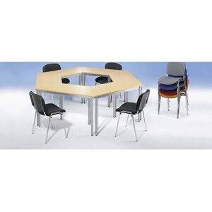 Mesa Trapezoidal Universal Eurokraft Basic - Gris Claro Mesa Trapezoidal Universal Eurokraft Basic - Gris Claro