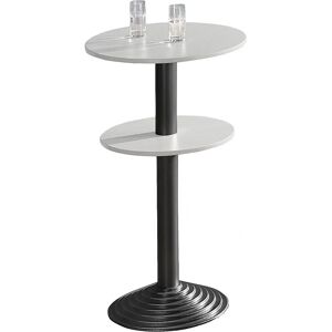 Kaiserkraft Büfetisch mit Gusseisenfuß - 2 Platten - 30cm Abstand Kaiserkraft Büfetisch mit Gusseisenfuß - 2 Platten - 30cm Abstand