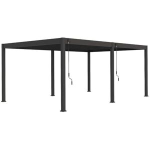 Marca Ombréa Pérgola bioclimática de aluminio 4x6m Anthracita Marca Ombréa Pérgola bioclimática de aluminio 4x6m Anthracita