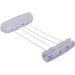Perchero Blanco de Pared MSV - 4 Líneas Ahorra Espacio y Secado Perchero Blanco de Pared MSV - 4 Líneas Ahorra Espacio y Secado