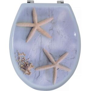 MSV Blue Sea Star MDF Toilet Seat - WC Accessory MSV Blue Sea Star MDF Toilet Seat - WC Accessory