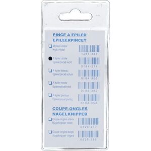 Pharmex - Pince à épiler droite - acier inoxydable - Tweezer s - Publicité Pharmex - Pince à épiler droite - acier inoxydable - Tweezer s - Publicité