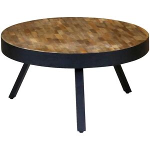 ZAGO Woody Table Basse en Teck Recyclé - Style Vintage Boho - Publicité ZAGO Woody Table Basse en Teck Recyclé - Style Vintage Boho - Publicité