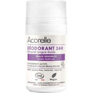 Acorelle Déodorant Roll-On Bio Peaux Sensibles 24h Sans Parfum - Publicité Acorelle Déodorant Roll-On Bio Peaux Sensibles 24h Sans Parfum - Publicité