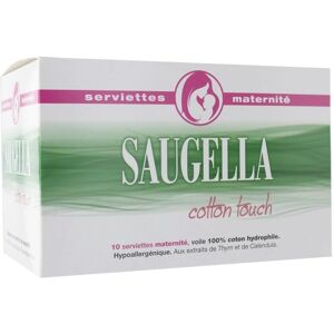 Serviettes de maternité Saugella Cotton Touch - Lot de 10 - Publicité Serviettes de maternité Saugella Cotton Touch - Lot de 10 - Publicité