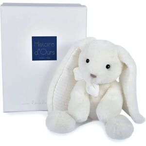 Doudou et Compagnie Preppy Chic Biały Królik 30cm Pluszowa Zabawka Doudou et Compagnie Preppy Chic Biały Królik 30cm Pluszowa Zabawka